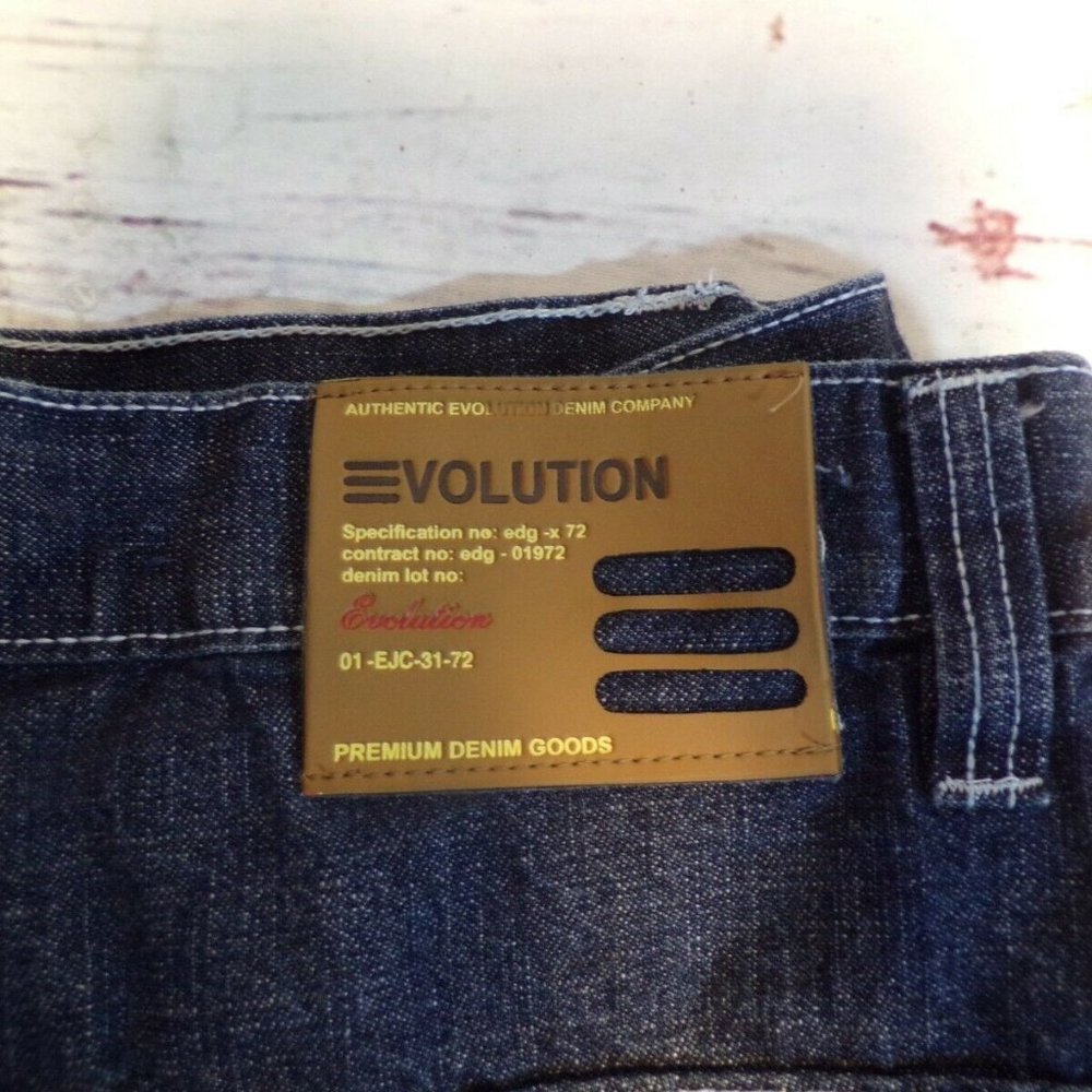 Evolution In Design E72 Denim Jean Shorts Size 40